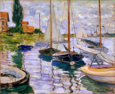 Segelboote auf der Seine von Claude Monet